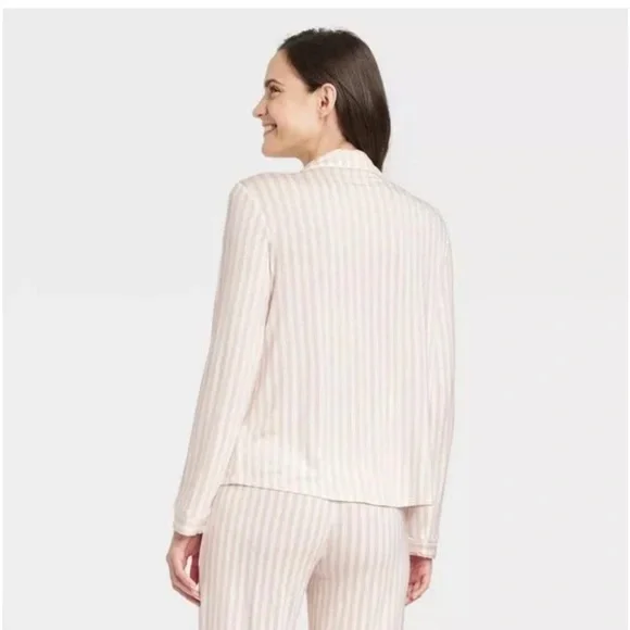 Women’s Stars Above Beautifully Soft Modal Blend Pajama Set - Pink Stripes - Picture 3 of 5